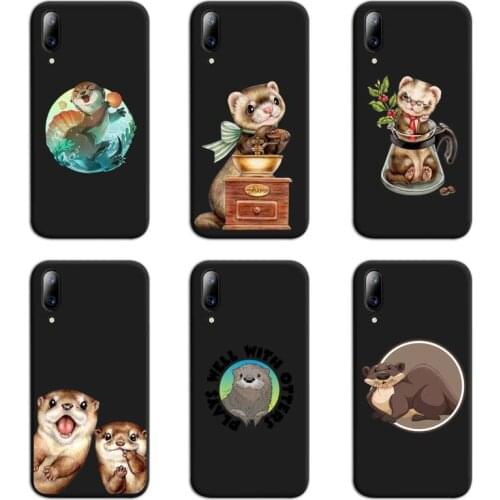 NBDRUICAI Cute Cartoon Otter Phone Case For Vivo Y91c Y17 Y51 Y67 Y55 Y7s Y81 Y19 Y97 Y93 V17 vivos5