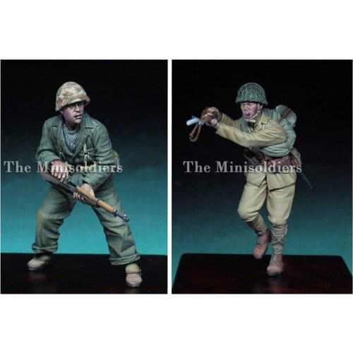Unpainted Kit 1/35 The Pacific Set 2 (2 figures) war Resin Figure miniature garage kit