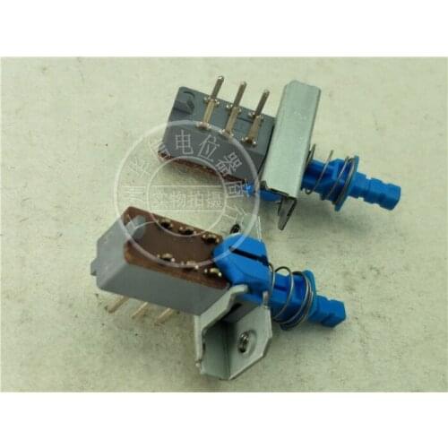 Original new 100% import through switch power amplifier chassis power switch frame self lock switch 2X3 key switch