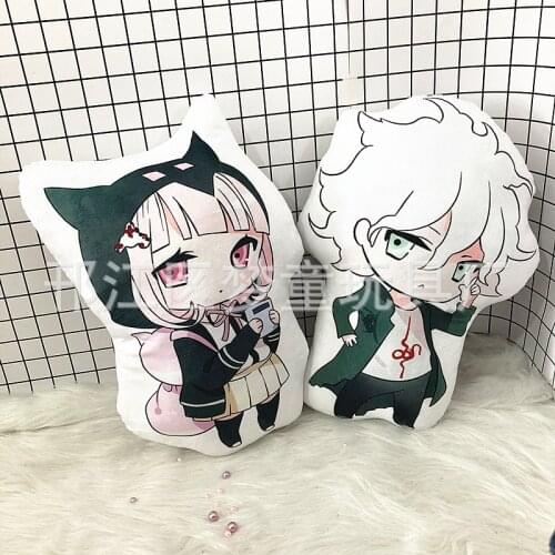 Anime Pillow Danganronpa Plush Toys Cute Soft Stuffed Cushion Dolls for Kid Birthday Gift Pillow