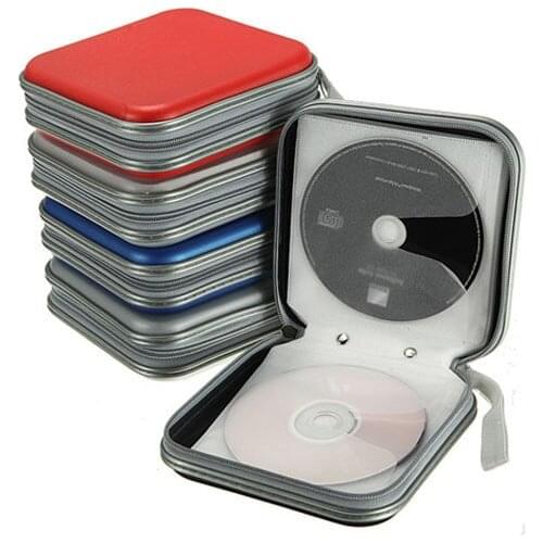CD DVD Storage Bag Oganizer Bags Portable 40 Disc CD DVD Wallet Storage Box Organizer Case Holder -15