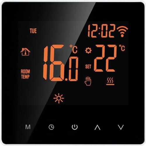 Wi-Fi Smart Thermostat Digital Temperature Controller Tuya APP Control LCD DisplayTouch Screen Week Programmable Thermostat