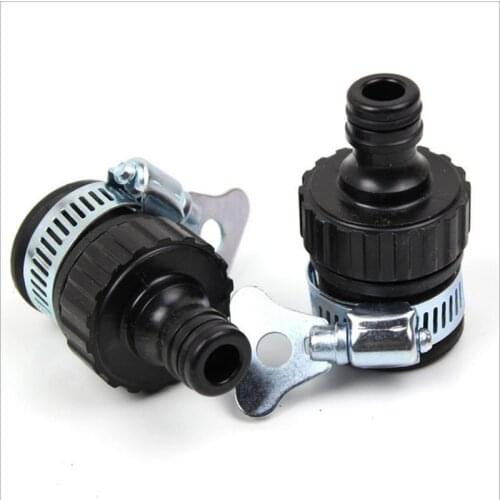 1/2" 3/8" Universal Water Faucet Adapter Plastic Hose Fitting Hose Irrigation Garden Suitable For 14-20mm Diameter Tap