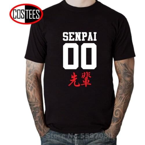 Japanese Kanji Anime Shirt Waifu Materials Otaku Shirt Notice Me Senpai Letter Print T Shirts men Casual Grunge Goth Hipster Tee