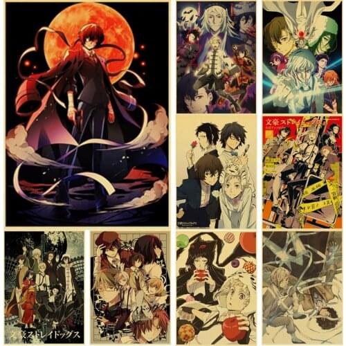 Japanese Anime Bungo Stray Dogs Wall Art Canvas Painting Nordic Posters And Prints Wall Pictures For Living Home Decoration