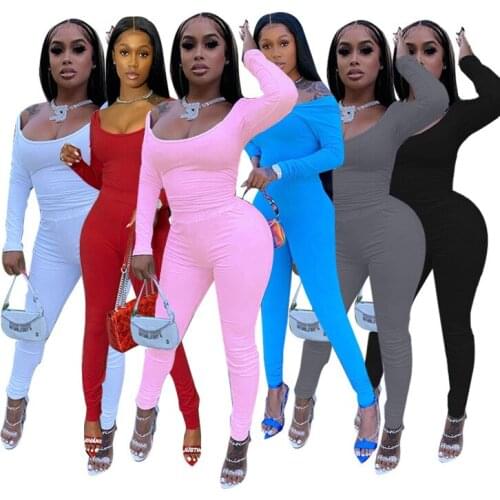 New Arrival 2020 Women Fall Clothing Two Piece Set Women Jumpsuits Rompers Pant Sets Outfits 2 Piece Biker Short Pant Sets