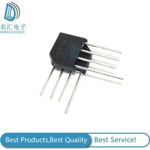 10PCS/ KBL406 ZIP Bridge Rectifiers 600V 4A new original