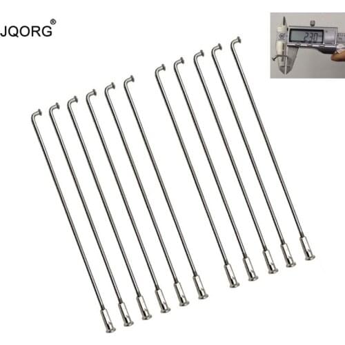 13 K Material 304 Stainless Steel Round Body Electric Bike Wheel Spokes J-bend Equal Diameter Lighting Sliver Color Bike Spokes