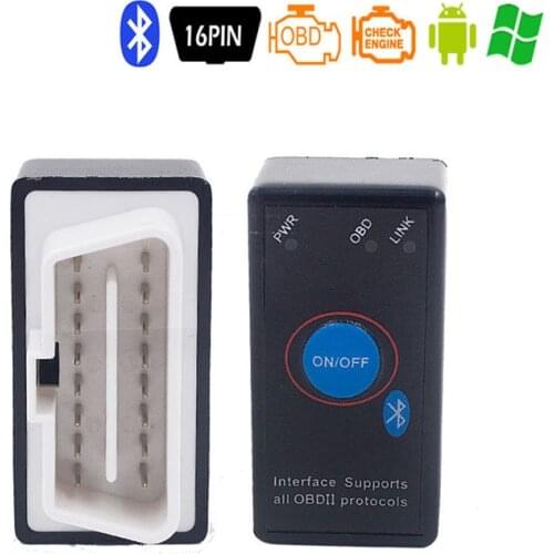 327 V1.5/2.1 Bluetooth OBD2 Code Reader Car Diagnostic Tool Adapter Power Switch Car Diagnostic Scan