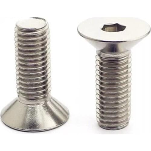 5-50PCS Allen Key Head DIN7991 M2 M2.5 M3 M4 M5 M6 Stainless steel 304 or black hex socket Flat countersunk head screw