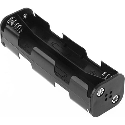 Battery Box Long Strip 8x AA Case Holder 12V Double Side Back Storage 9V Button Container DIY Soldering Connecting