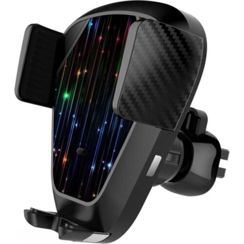 XUNMA Qi Car Wireless Charger For iPhone Xs Max XR X Samsung Intelligent Infrared Sensor Fast Wirless Charging Car Phone Holder