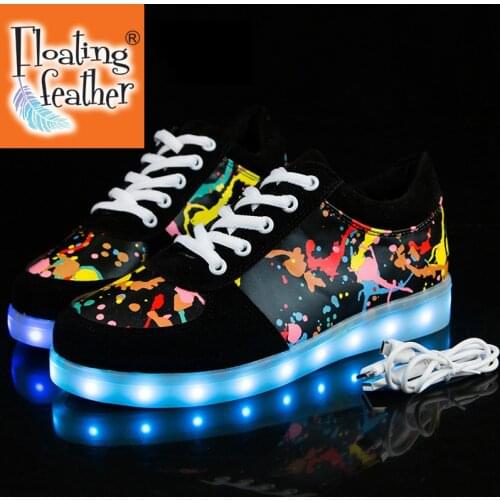 Size 27-41 Children Glowing Sneakers with Light Shoes Luminous Sneakers for Boys Girls Krasovki with Backlight Kid Luminous sole