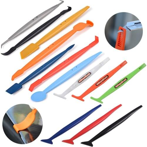 EHDIS Wrap Car Vinyl Magnetic Squeegee Kit Carbon Fiber Film Corner Stick Scraper Auto Accessories Window Tint Removal Tools Set