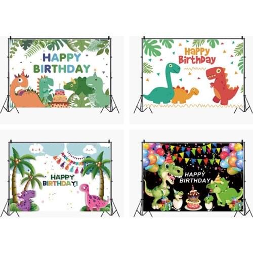 Dinosaur Jungle Forest Animal Safari Party Newborn Baby Shower Birthday Backdrop Photography Background for Photo Studio