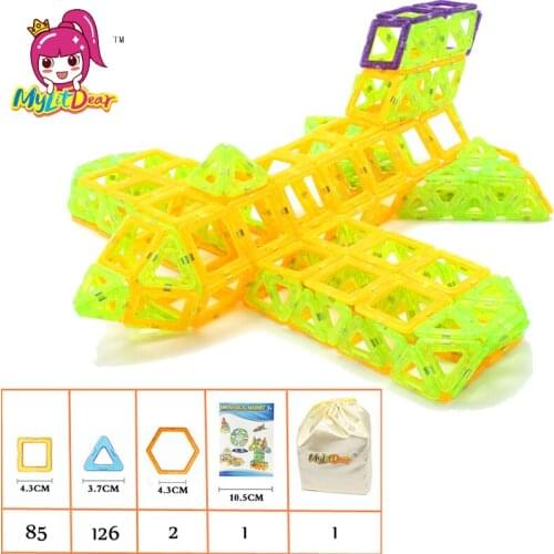 MylitDear 215pcs Mini Magnetic Blocks Brinquedos Models Building Toy Magnetic Designer Enlighten Bricks Educational Toys