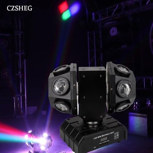 New LED 12 two-arm shook head football RGBW 4 in 1 bar stage light beam light bar wedding party disco stage lighting