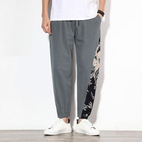 Chinese Dragon Printed Harem Pants Men Trousers Streetwear Sweatpants Hip Hop Pants Mens Clothing Trousers Men Pants 2021 New