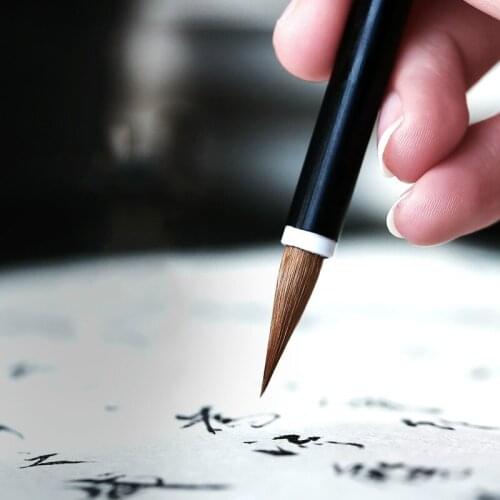 High Grade Chinese Calligraphy Pen Weasel Hair Painting Brush Small Regular Script Calligraphy Writing Brushes Calligraphie