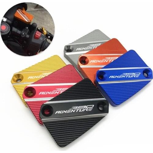 For KTM 390 ADVENTURE 390adv 2019-2021High quality Motorcycle Accessories CNC Front Brake Reservoir Fluid Tank Cover Oil Cup Cap