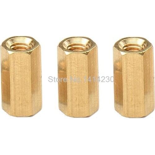 10Pcs M3 10MM Height Hollow Copper Pillars M3*10MM