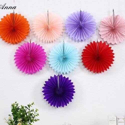 14inch 35cm Cheap Paper Fans For Wedding Tissue Paper Fans Flowers Birthday Party Holiday Supplies Wedding Favors