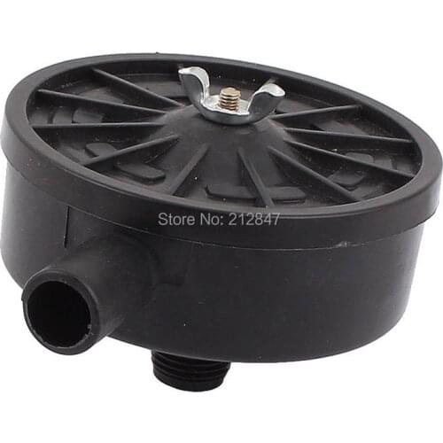 20mm Male Thread Plastic Air Compressor Intake Silencer Muffler Black