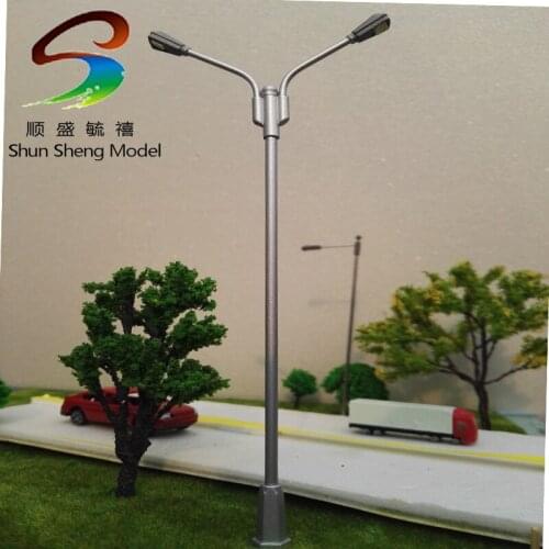 20pc Wholesale - 1:200 model street copper light, white led 12V, model lampost , lamp