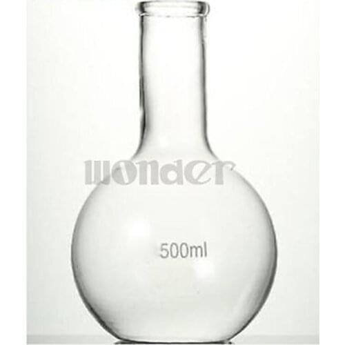 500ML Single Long Neck Flat Bottom Flask Thermostability For Laboratory