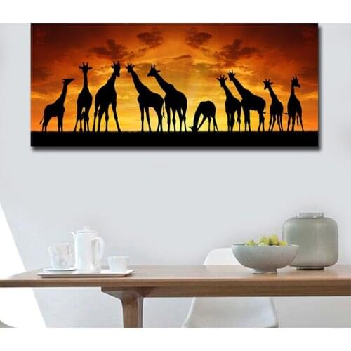Diamond Painting africa art modern sunset giraffe landscape pattern diamond mosaic 5D icon 3D embroidery sale large decoration