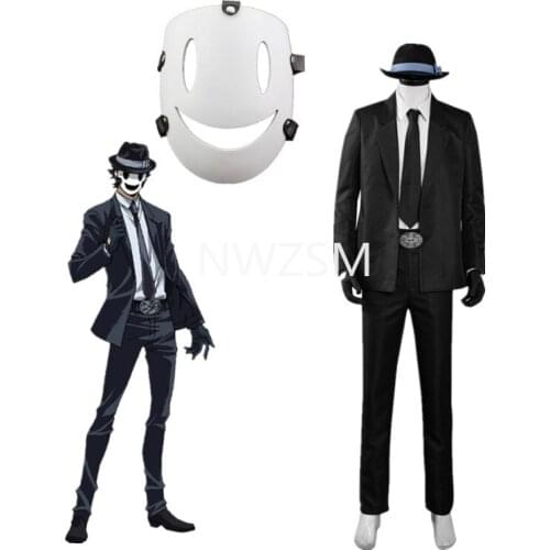Anime High Rise Invasion Cosplay Sniper Mask and suit Cosplay Costume Uniform Outfit Halloween Carnival Suit