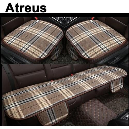 Atreus Car Automobiles Business Grid Seat Cushion Cover For Nissan qashqai Citroen c4 c5 c3 Chevrolet cruze aveo Peugeot 307 207