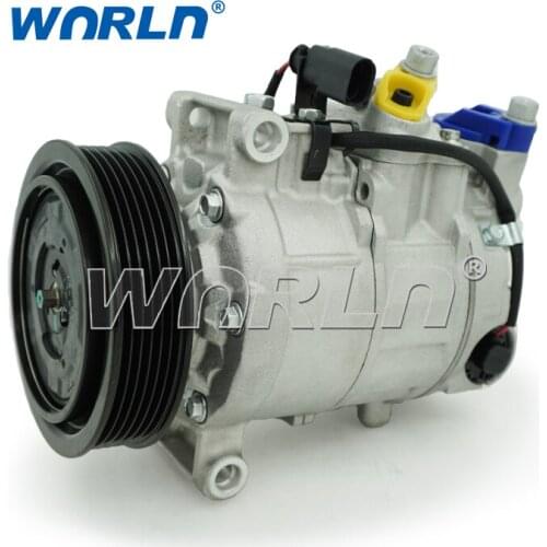 AUTO A/C COMPRESSOR 6PK for Audi A4 2000-2009/A5 2007/A6 2004-2011/Q5 2008-2012/A7 2010-2011 2.4 2.7 3.0 4F0260805D 4F0260805F