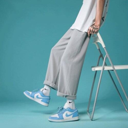 New Summer cotton and linen Men 's Big Size Trend Loose Summer Thin Sports Leisure Versatile Casual Pants