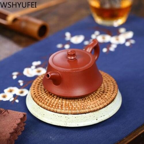 WSHYUFEI Yixing teapot purple clay Teapot beauties handmade Raw ore Purple mud customized gifts Chinese authentic Tea set 170ml