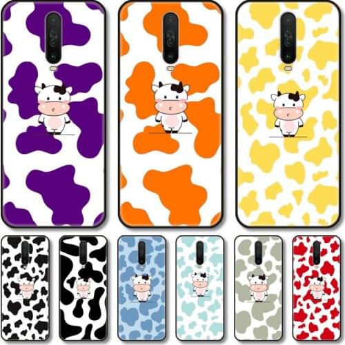 Lovely cows Phone Case For XiaoMi Redmi Note 10S 9S 8 7 6 T Pro Black Cover Silicone Back TPU