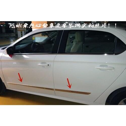 For Citroen c-Elysee 2014-2018 High-quality stainless steel Body Decoration strip Anti-Rub protection Decoration Car styling