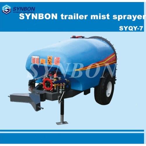 SYNOBN disinfection mist sprayer agricultural Tractor drag type orchard sprayer lawn sprinkler SYQY-7