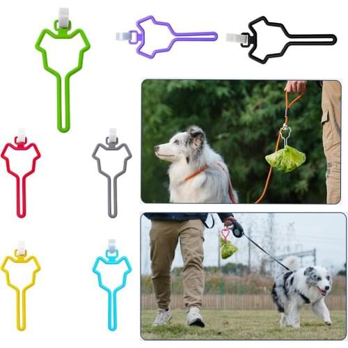 Waste Bag Dispenser for Dog Waste Carrier Pet Supply Accessories Dog Leash Dispenser Clean Tools Poop Bag Holder Hands Free