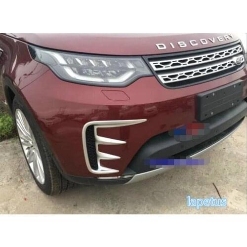 Lapetus Front Head Bumper Fog Lights Lamp Decoration Frame Cover Trim 2 Color Fit For Land Rover Discovery 5 Sd4 2017 - 2020