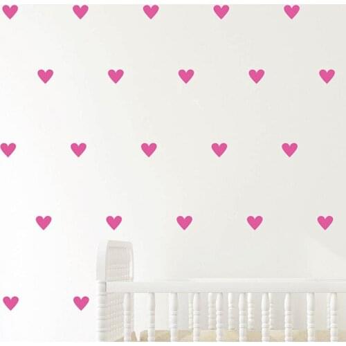 Little Hearts Wall Stickers Wall Decals, Removable home decoration art Wall Decals DIY Kids Nursery Vinyl Pattern Wall Art D06