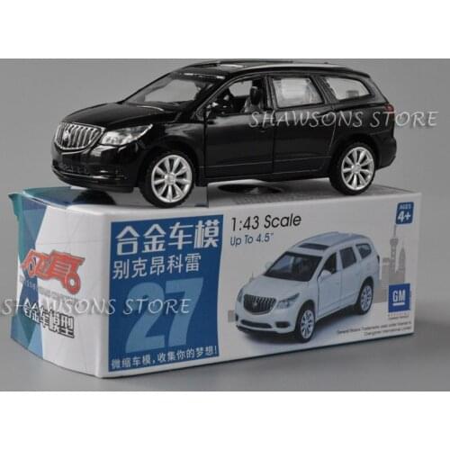 1:43 Scale Diecast Metal Model Car Toys Buick Enclave SUV Pull Back Miniature Replica Collectable