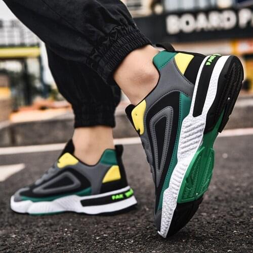 Mens Shoes Jogging Shoes Casual Trend Fashion Breathable Comfortable Outdoor Thick Bottom Sneakers Sports Running Shoes