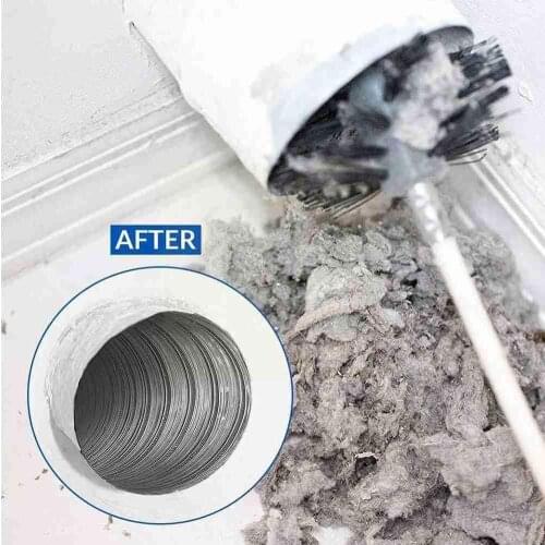 Chimney Cleaner Kit Pipe Cleaning Brush Long Handle Fireplaces Wall Sweep Flexible Rods Tool Rotary Inner House Pipe Access Y9Z3