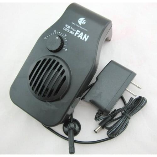 DC 12V Cooling Fan Simple and Powerful Fan mini hang on Style Temperature Control for Aquarium Fish Tank