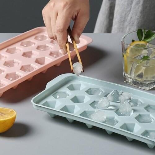 Plastic Ice Cube Maker Molds With Lid Homemade DIY Frozen Easy Release Taper Round Spherical Shaped Closed Ice Trays Moulds