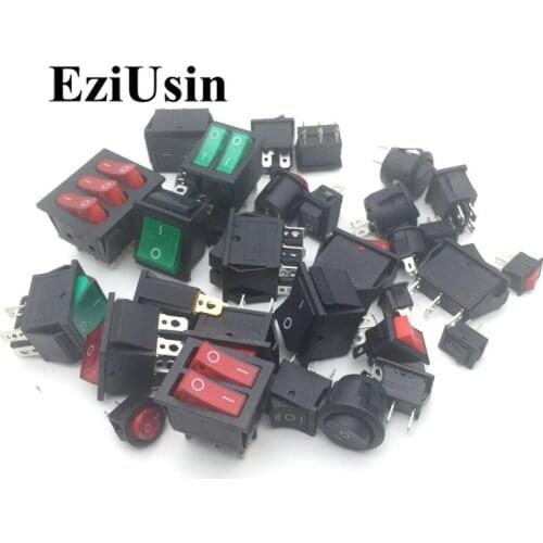 Full range of rocker switch contains KCD1-KCD4, 5A-15A 2 gear 3 gear, illuminated, 28 kinds each one