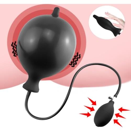 Super Large Inflatable Anal Plug Huge Dildo Pump Anal Dilator Expandable Big Butt Plug Anal Balls Sex Toys Vagina Masturbator