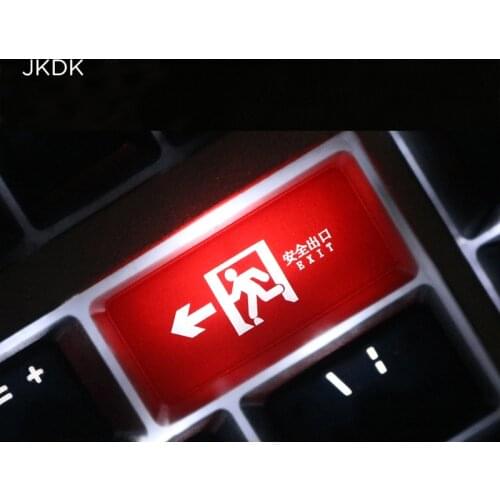 For Mx Switch Safe Exit Personalized Transparent Key Cap For Mechanical Keyboard 1pc Backspace Keycap