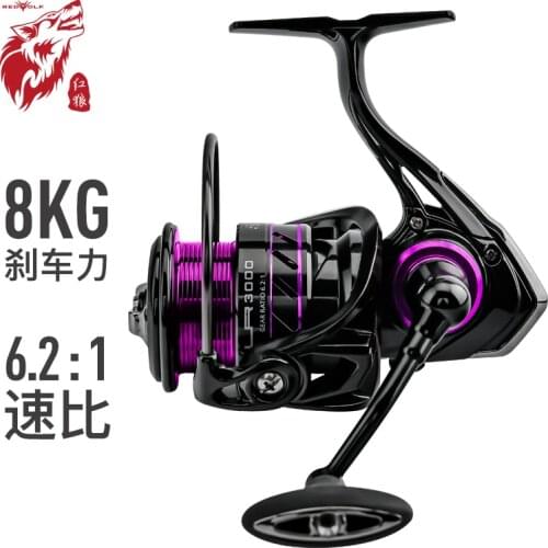 RedWolf Spinning Fishing Reel 4+1BB 5.8:1Max Drag 8kg 1000-4000 Anti-corrosion Spinning Reel Saltwater Freshwater Fishing Wheel